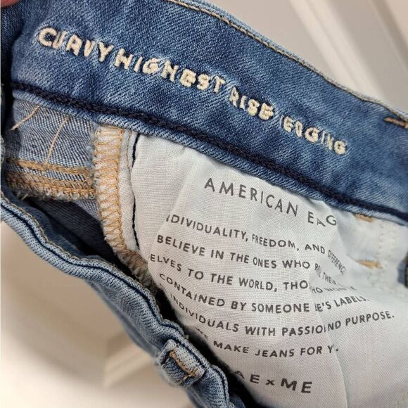 American Eagle Women's Next Level Stretch Curvy Highest Rise Jegging size 8 Shor - Picture 6 of 7